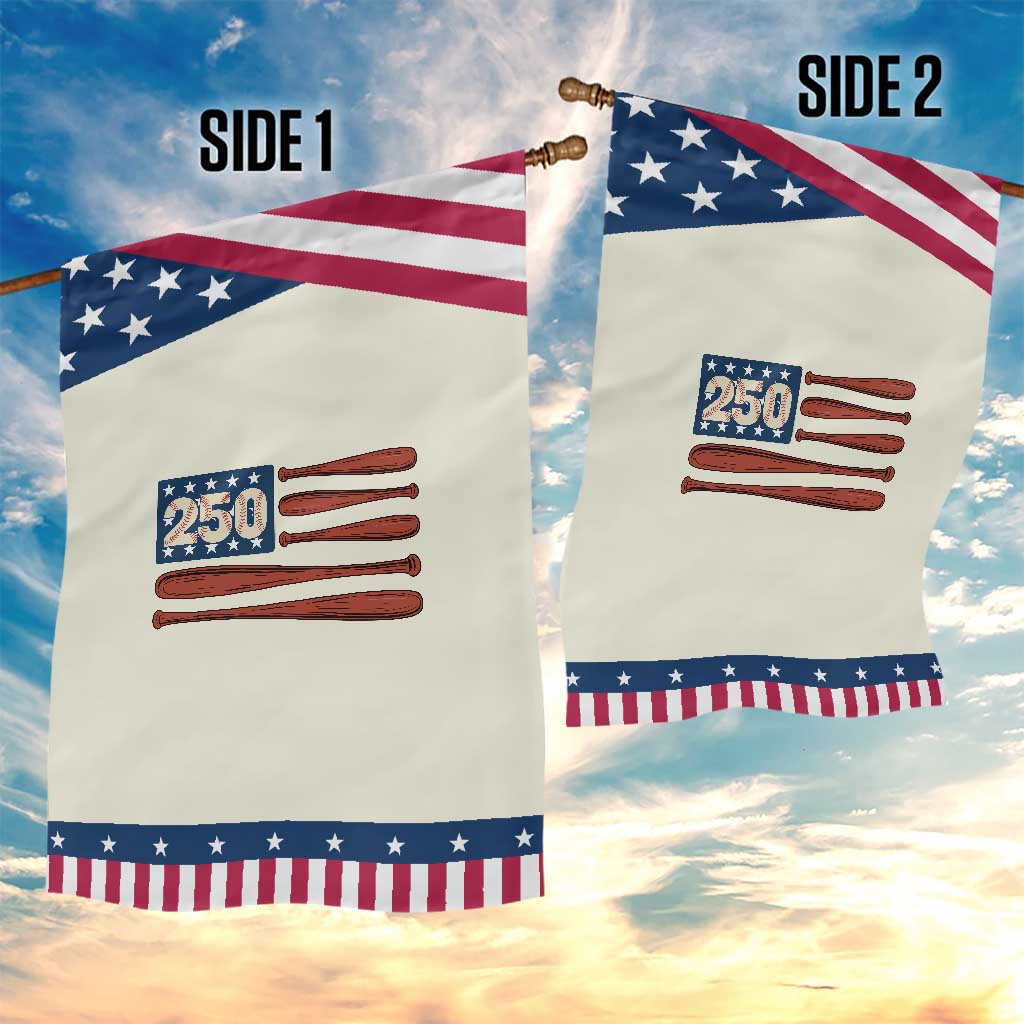 USA Flag Baseball Patriotic Garden Flag America 250th Anniversary Gift