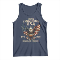 Patriotic Bald Eagle Football Tank Top America 250th Anniversary Gift