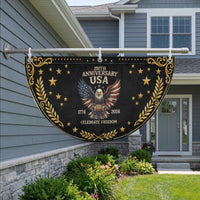 Bald Eagle Football Patriotic Fan Flag USA 250th Anniversary Gift