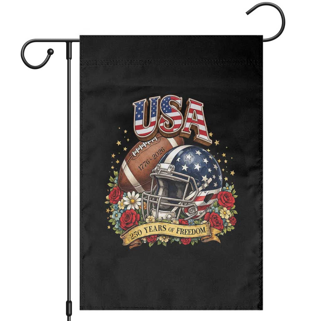 Patriotic Floral Baseball Garden Flag USA 250th Anniversary Gift