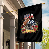 Patriotic Floral Baseball Garden Flag USA 250th Anniversary Gift