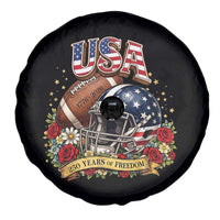 Patriotic Floral Baseball Spare Tire Cover USA 250th Anniversary Gift