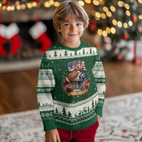 Patriotic Floral Baseball Ugly Christmas Sweater USA 250th Anniversary Gift