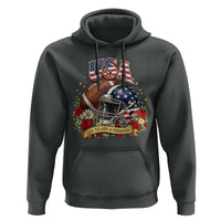 Patriotic Floral Baseball Hoodie USA 250th Anniversary Gift