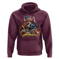 Patriotic Floral Baseball Hoodie USA 250th Anniversary Gift