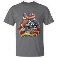 Patriotic Floral Baseball T Shirt USA 250th Anniversary Gift