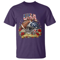 Patriotic Floral Baseball T Shirt USA 250th Anniversary Gift