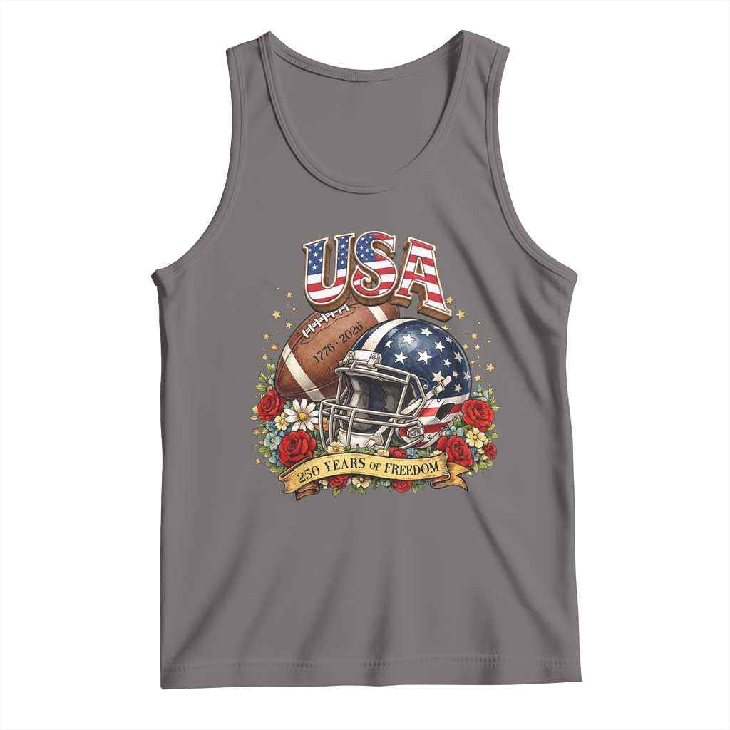 Patriotic Floral Baseball Tank Top USA 250th Anniversary Gift
