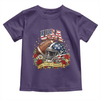 Patriotic Floral Baseball Toddler T Shirt USA 250th Anniversary Gift