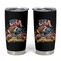 Patriotic Floral Baseball Tumbler Cup USA 250th Anniversary Gift