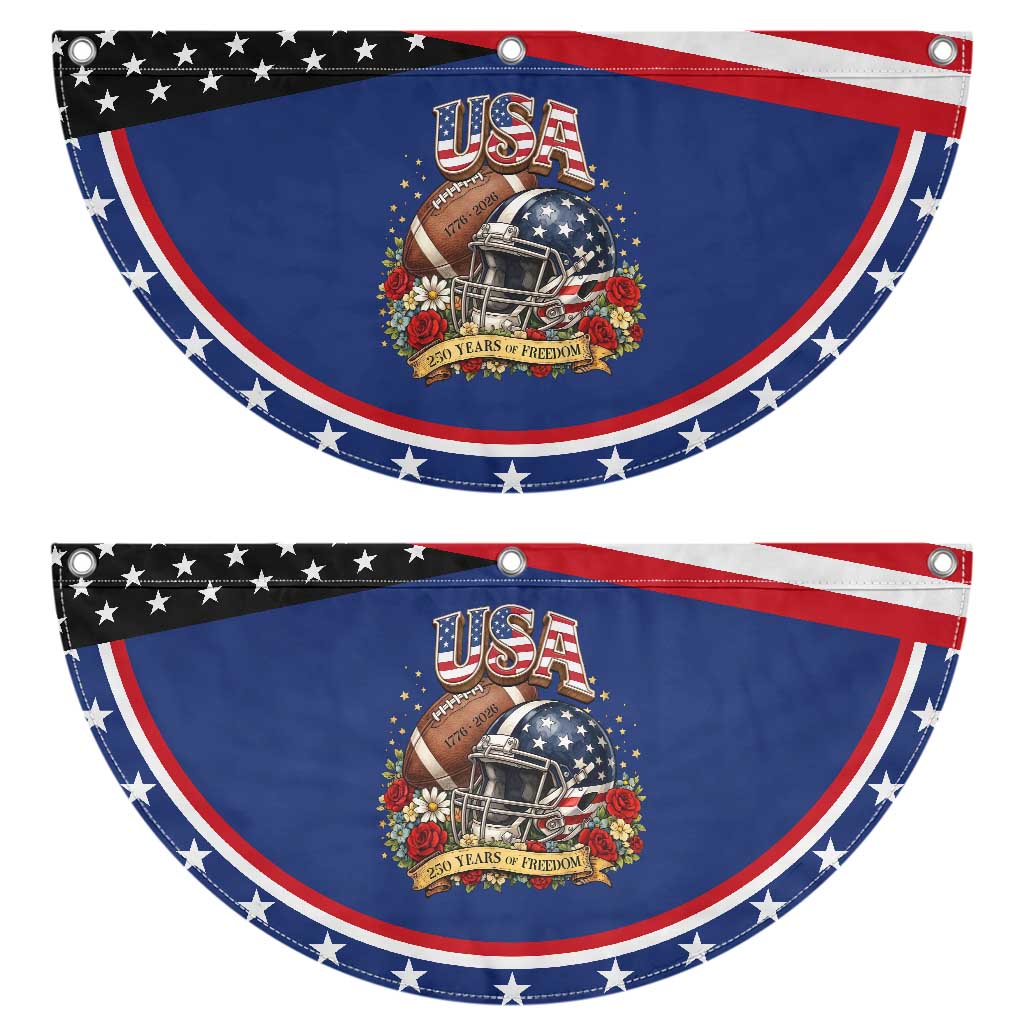 Floral Baseball Graphic Patriotic Fan Flag USA 250th Anniversary Gift