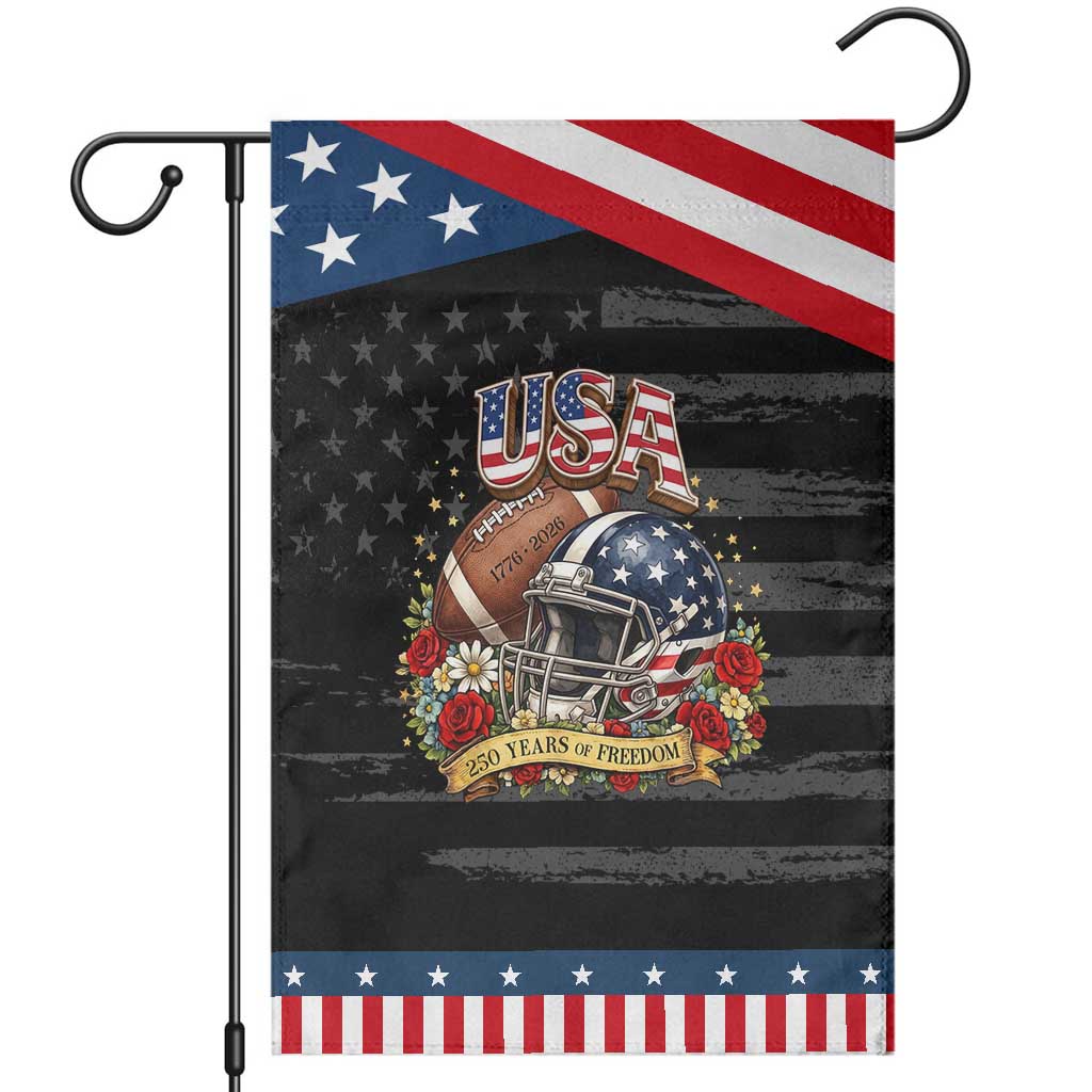 Floral Baseball Graphic Patriotic Garden Flag USA 250th Anniversary Gift