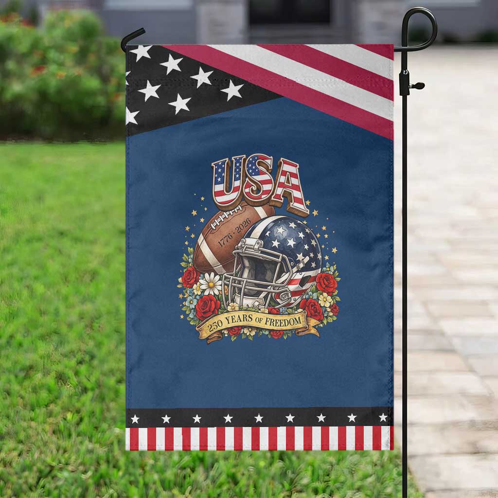 Floral Baseball Graphic Patriotic Garden Flag USA 250th Anniversary Gift