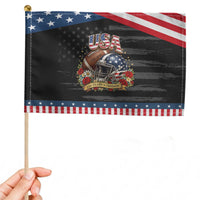 Floral Baseball Graphic Patriotic Handheld Flag USA 250th Anniversary Gift