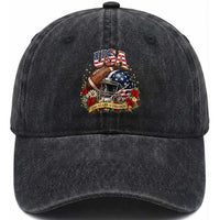 Patriotic Floral Baseball Washed Cotton Baseball Cap USA 250th Anniversary Gift