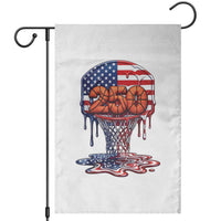 Patriotic Basketball Drip Garden Flag USA 250th Anniversary Gift