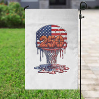 Patriotic Basketball Drip Garden Flag USA 250th Anniversary Gift