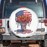 Patriotic Basketball Drip Spare Tire Cover USA 250th Anniversary Gift
