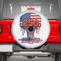 Patriotic Basketball Drip Spare Tire Cover USA 250th Anniversary Gift