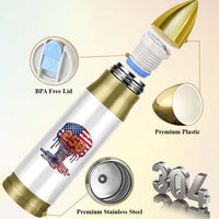 Patriotic Basketball Drip Bullet Tumbler USA 250th Anniversary Gift