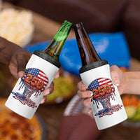 Patriotic Basketball Drip 4 in 1 Can Cooler Tumbler USA 250th Anniversary Gift