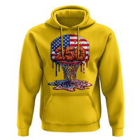 Patriotic Basketball Drip Hoodie USA 250th Anniversary Gift