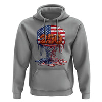 Patriotic Basketball Drip Hoodie USA 250th Anniversary Gift