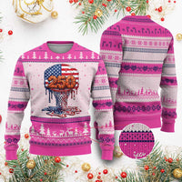 Patriotic Basketball Drip Ugly Christmas Sweater USA 250th Anniversary Gift