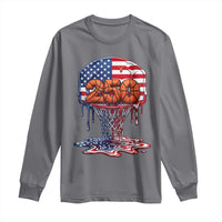 Patriotic Basketball Drip Long Sleeve Shirt USA 250th Anniversary Gift