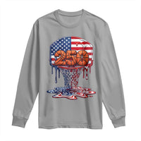 Patriotic Basketball Drip Long Sleeve Shirt USA 250th Anniversary Gift