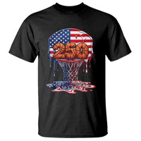Patriotic Basketball Drip T Shirt USA 250th Anniversary Gift