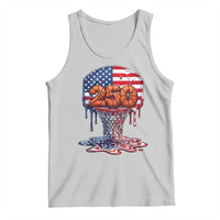 Patriotic Basketball Drip Tank Top USA 250th Anniversary Gift