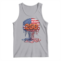 Patriotic Basketball Drip Tank Top USA 250th Anniversary Gift