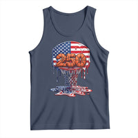 Patriotic Basketball Drip Tank Top USA 250th Anniversary Gift