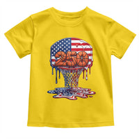 Patriotic Basketball Drip Toddler T Shirt USA 250th Anniversary Gift