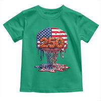Patriotic Basketball Drip Toddler T Shirt USA 250th Anniversary Gift