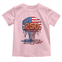 Patriotic Basketball Drip Toddler T Shirt USA 250th Anniversary Gift