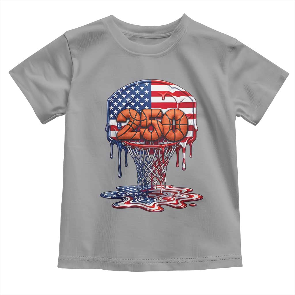 Patriotic Basketball Drip Toddler T Shirt USA 250th Anniversary Gift