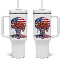 Patriotic Basketball Drip Tumbler With Handle USA 250th Anniversary Gift
