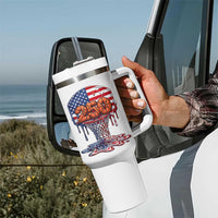 Patriotic Basketball Drip Tumbler With Handle USA 250th Anniversary Gift