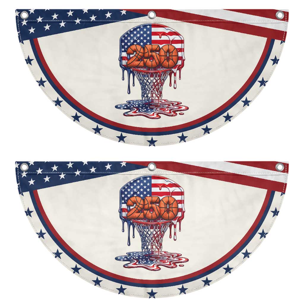 Basketball Drip Patriotic Fan Flag USA 250th Anniversary Gift