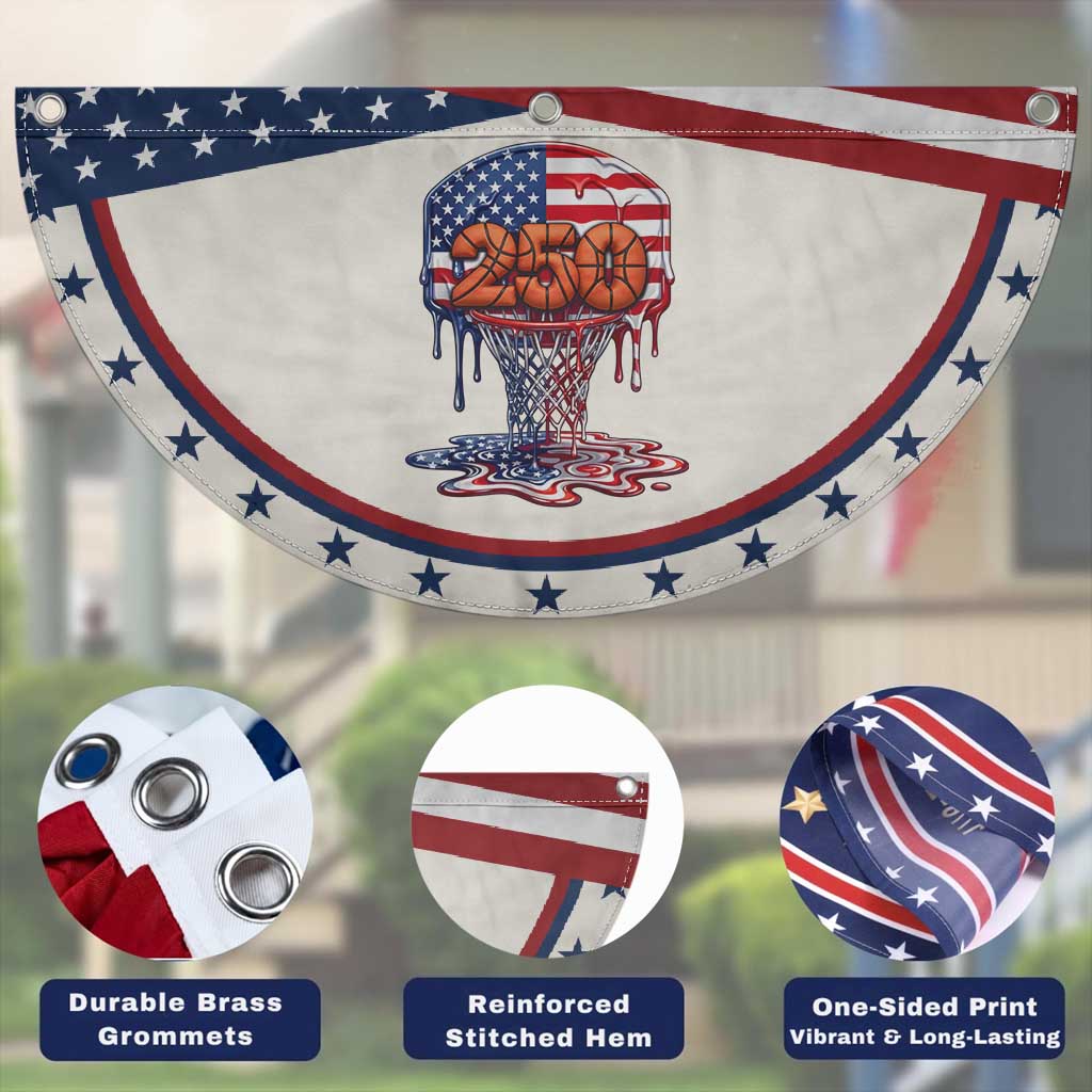 Basketball Drip Patriotic Fan Flag USA 250th Anniversary Gift
