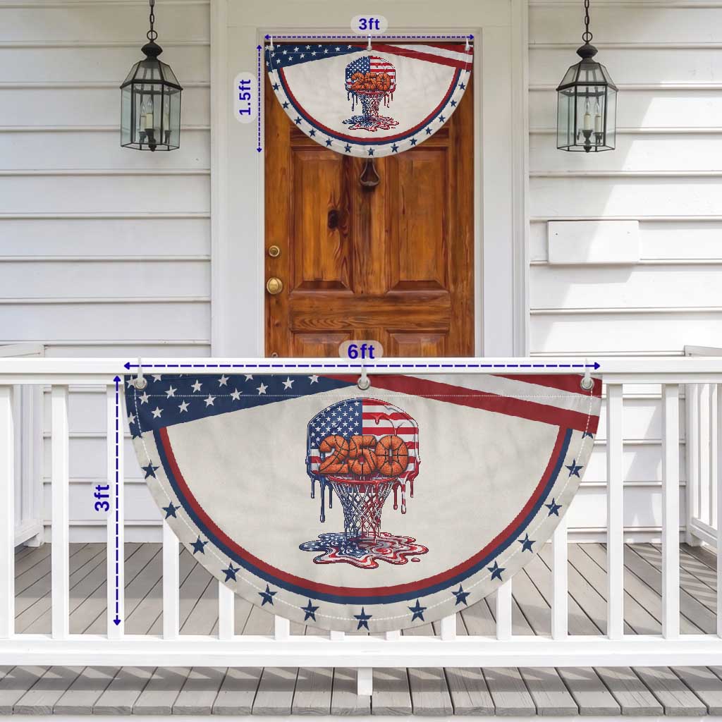 Basketball Drip Patriotic Fan Flag USA 250th Anniversary Gift