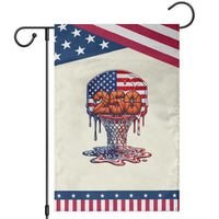 Basketball Drip Patriotic Garden Flag USA 250th Anniversary Gift
