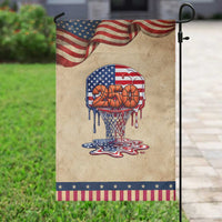 Basketball Drip Patriotic Garden Flag USA 250th Anniversary Gift