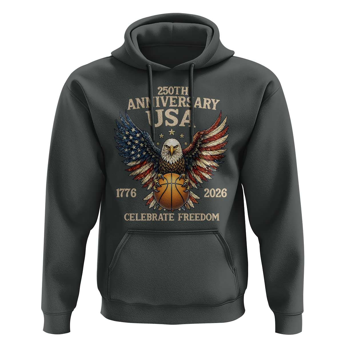 250 Years Of Freedom Basketball Hoodie Patriotic Athlete Gift