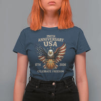 250 Years Of Freedom Basketball T Shirt For Women Patriotic Athlete Gift