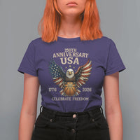 250 Years Of Freedom Basketball T Shirt For Women Patriotic Athlete Gift