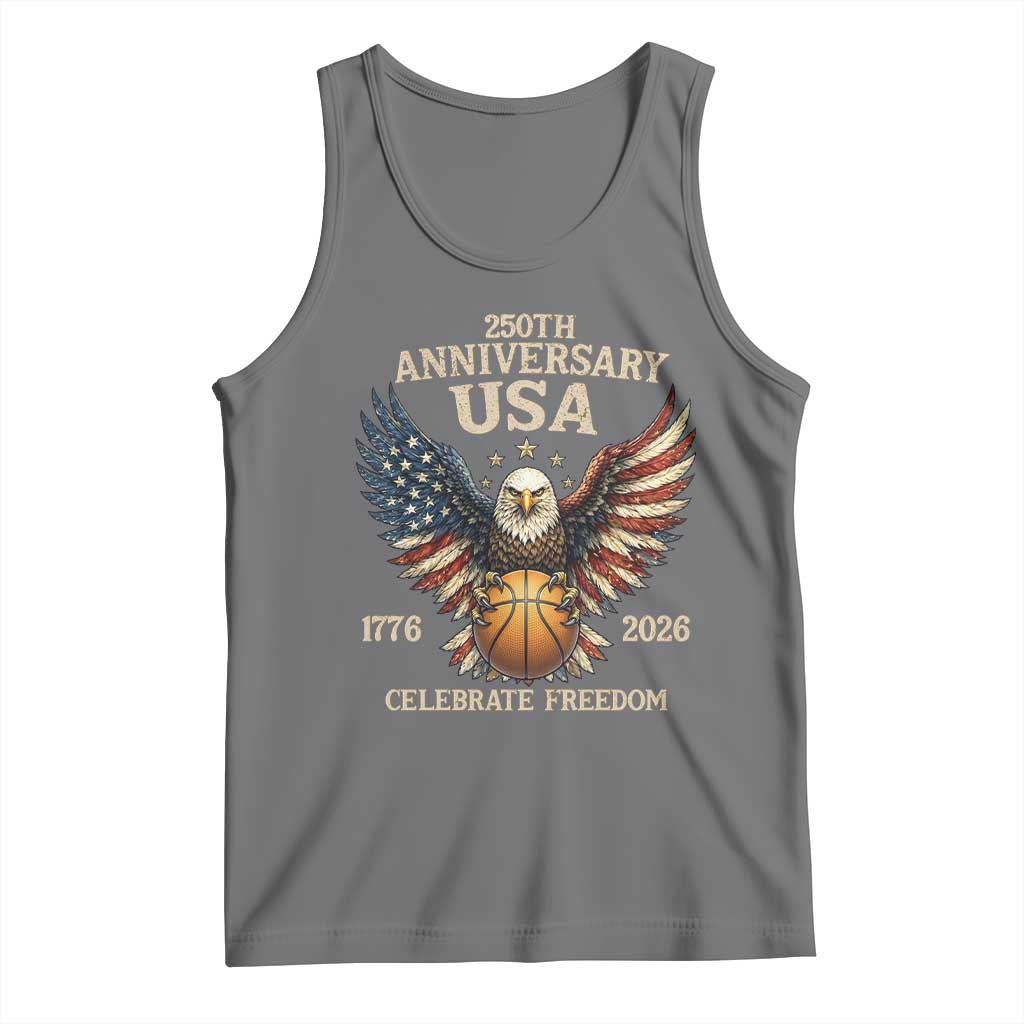 250 Years Of Freedom Basketball Tank Top Patriotic Athlete Gift