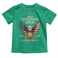 250 Years Of Freedom Basketball Toddler T Shirt Patriotic Athlete Gift